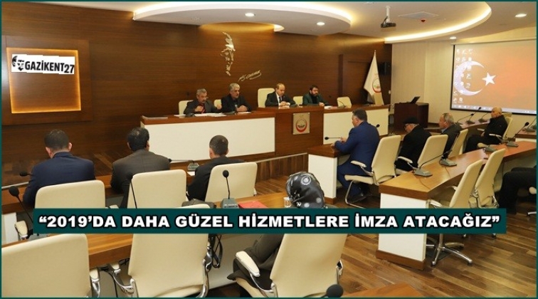 Oğuzeli'nde 2019'un ilk meclisi
