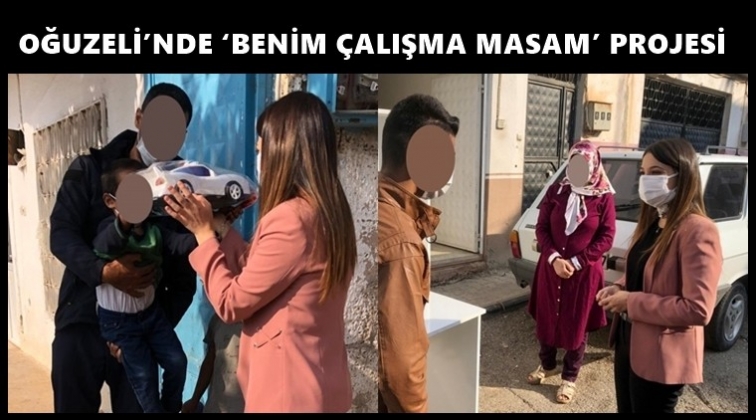 Oğuzeli'nde 'Benim &Ccedil;alışma Masam' projesi