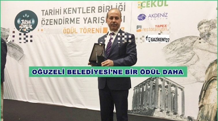 Oğuzeli'ne 'Yılın Proje &Ouml;d&uuml;l&uuml;'