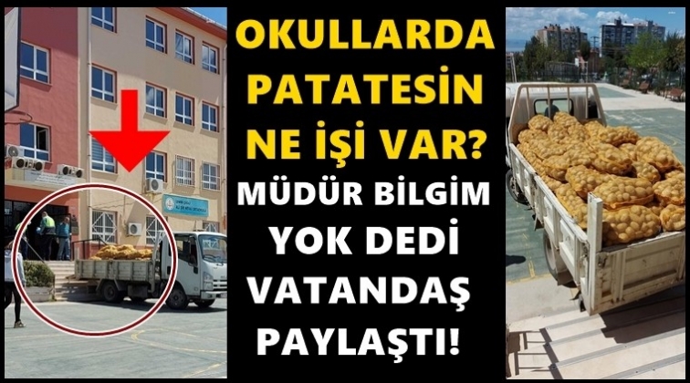 Okulları patates deposuna &ccedil;evirdiler!..