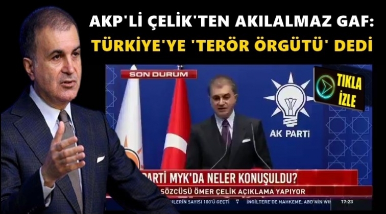 Ömer Çelik'ten skandal gaf!..
