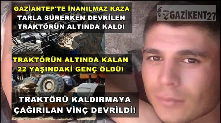 &Ouml;nce trakt&ouml;r sonra vin&ccedil; devrildi: 1 &ouml;l&uuml; 1 yaralı