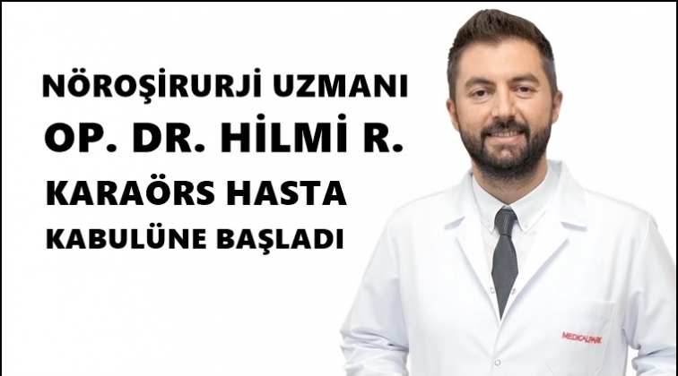 Op. Dr. Kara&ouml;rs hasta kabul&uuml;ne başladı...