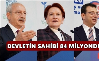 Ortak tepki: Devletin sahibi, 84 milyondur!