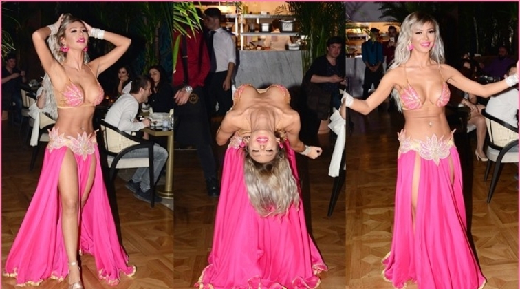 Oryantal Didem y&uuml;rek hoplattı