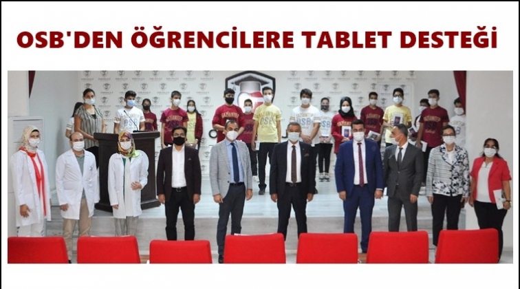 OSB&rsquo;den &ouml;ğrencilere tablet desteği