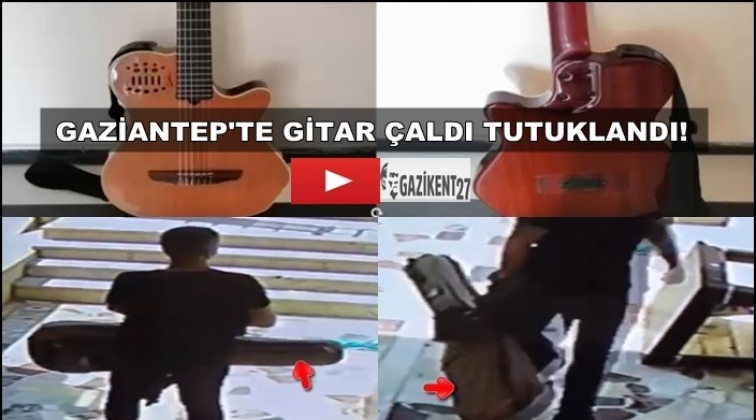 Otomobilden gitar çaldı tutuklandı!