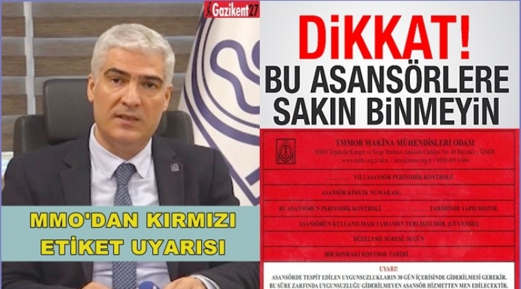 Ovayolu: Kırmızı etiketli asans&ouml;rleri kullanmayın!