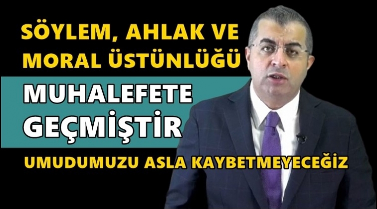 &Ouml;zcan: Moral &uuml;st&uuml;nl&uuml;k muhalefete ge&ccedil;miştir!