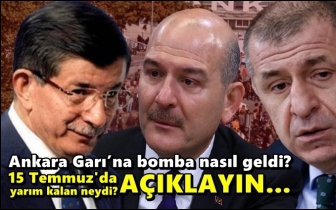 &Ouml;zdağ&rsquo;dan Davutoğlu ve Soylu'ya zor soru!