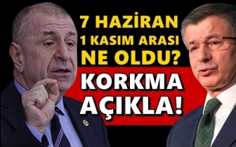 &Ouml;zdağ'dan Davutoğlu'na: Korkma a&ccedil;ıkla!