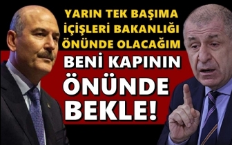 &Ouml;zdağ'dan Soylu'ya: Erkeksen orada bekle...
