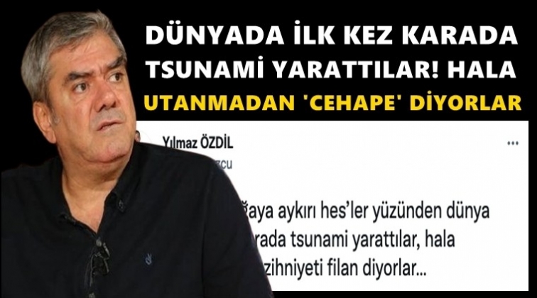 &Ouml;zdil: D&uuml;nyada ilk kez karada tsunami yarattılar!