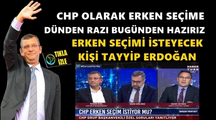 &Ouml;zel: D&uuml;nden razı, bug&uuml;nden hazırız...