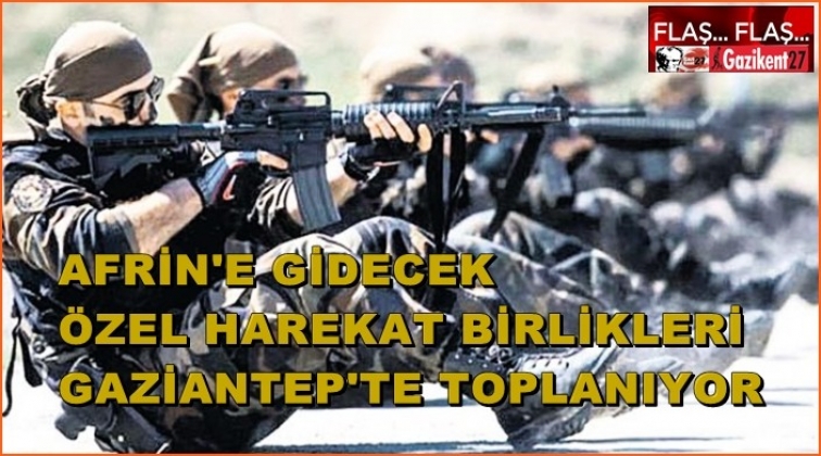 Özel harekat birlikleri Gaziantep'te toplanıyor