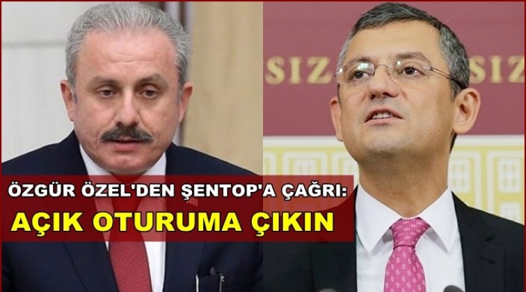 &Ouml;zel'den Şentop'a &ccedil;ağrı: A&ccedil;ık oturuma &ccedil;ıkın