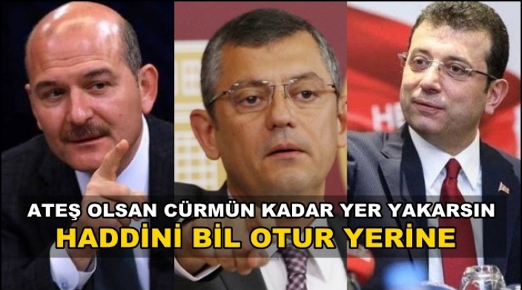 &Ouml;zel'den Soylu'ya yanıt: Haddini bil, otur yerine!