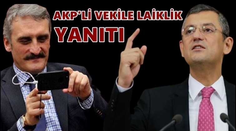 &Ouml;zel'den 'Yeliz' lakaplı &Ccedil;amlı'ya laiklik yanıtı