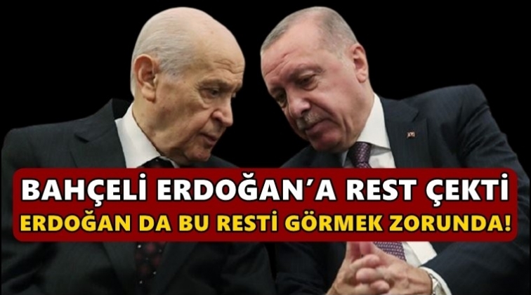 Özer Sencar: Bahçeli, Erdoğan'a rest çekti!