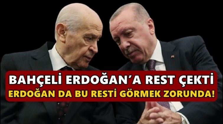 &Ouml;zer Sencar: Bah&ccedil;eli, Erdoğan'a rest &ccedil;ekti!