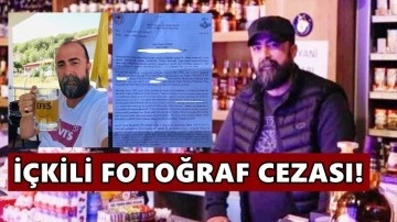 Özgür Aybaş'a 'içkili fotoğraf' cezası!