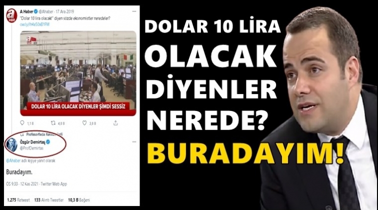 Özgür Demirtaş'tan A Haber'e olay dolar yanıtı...