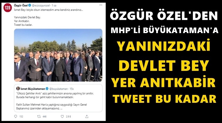 &Ouml;zg&uuml;r &Ouml;zel&rsquo;den 'eli arkada' yanıtı...