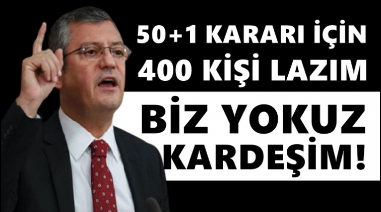 &Ouml;zg&uuml;r &Ouml;zel'den Erdoğan'a: Biz yokuz kardeşim!