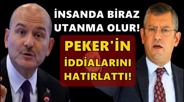&Ouml;zg&uuml;r &Ouml;zel'den, Soylu'ya sert s&ouml;zler...