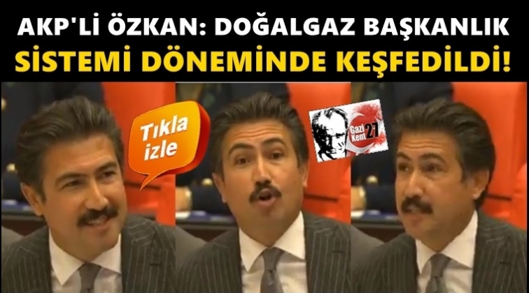 &Ouml;zkan: Doğalgaz Başkanlık Sistemi'nde keşfedildi!