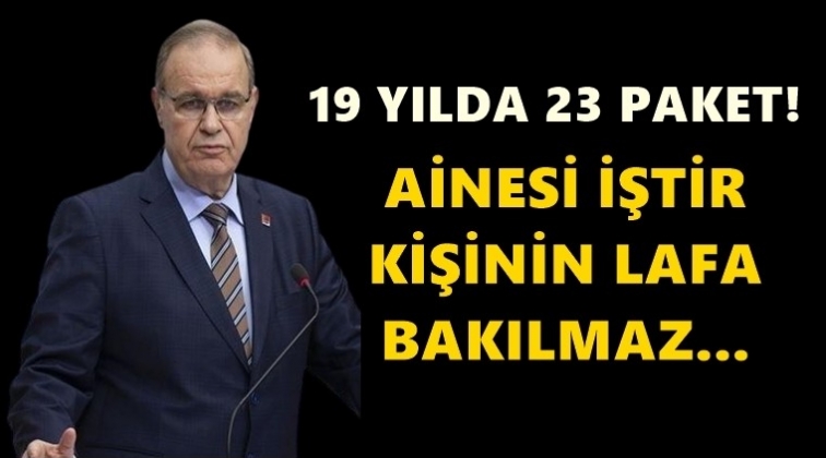 &Ouml;ztrak: AKP 19 yılda 23. paketi a&ccedil;ıkladı...