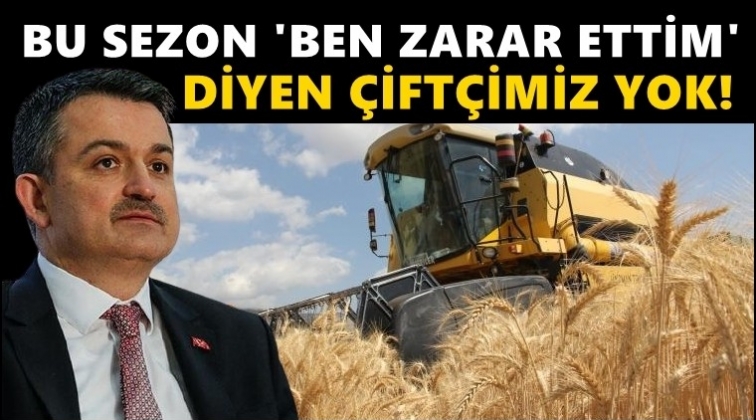 Pakdemirli: Bu sezon 'zarar ettim' diyen &ccedil;ift&ccedil;imiz yok!