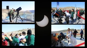 Parçalı güneş tutulması Rumkale’de gözlemledi