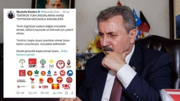 Destici'den terör paylaşımıyla ilgili yeni açıklama