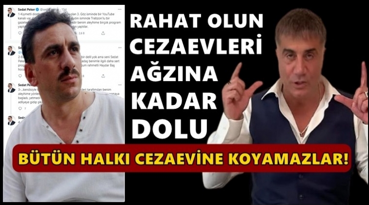 Peker: B&uuml;t&uuml;n halkı tutuklayıp cezaevine koyamazlar!