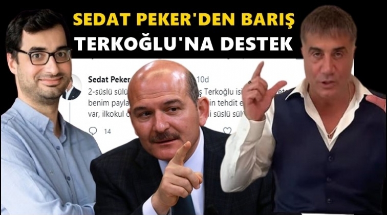 Peker'den tehdit edilen Terkoğlu'na destek...