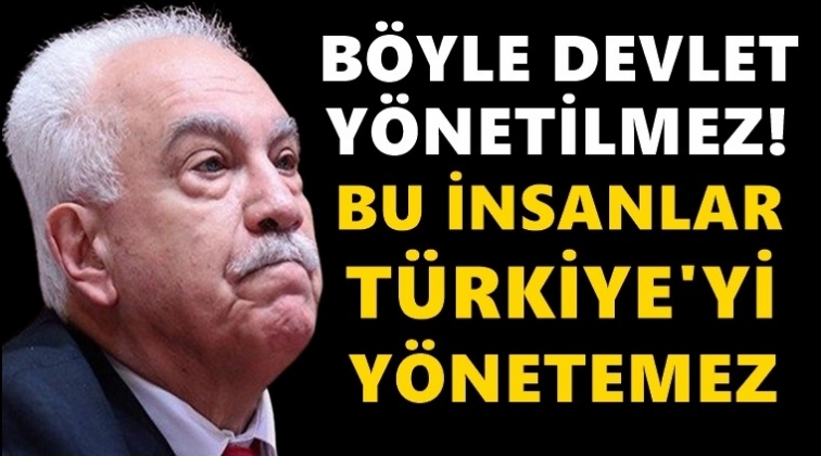 Perin&ccedil;ek: Bu insanlar T&uuml;rkiye'yi y&ouml;netemezler!