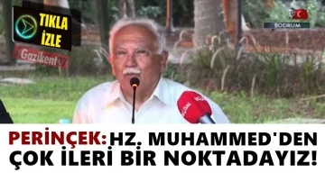 Perin&ccedil;ek: Hz. Muhammed'den &ccedil;ok ileri bir noktadayız!