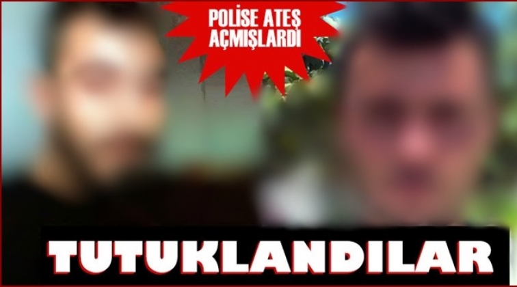 Polis aracına ateş eden hırsızlar tutuklandı