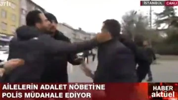 Polis, HDP İstanbul İl Başkanı'na tokat attı!