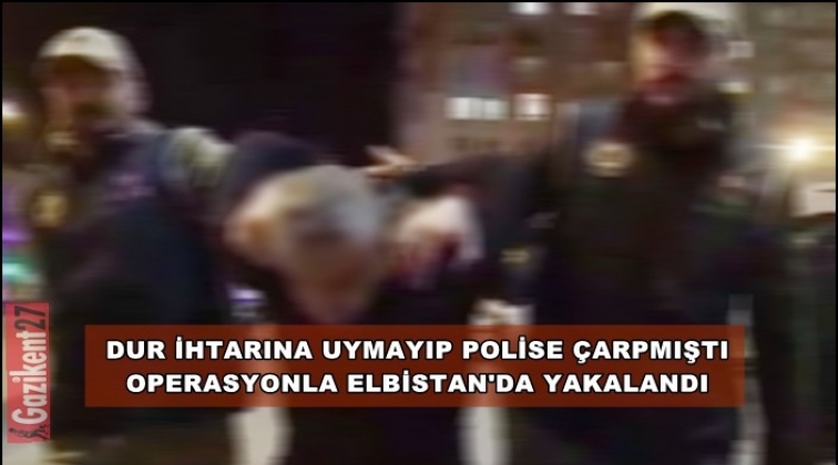Polise &ccedil;arpıp ka&ccedil;mıştı operasyonla yakalandı