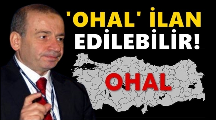 Prof. Dr. &Ouml;zgen&ccedil;: OHAL ilan edilebilir!