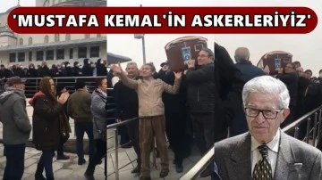 "Mustafa Kemal'in askerleriyiz" sloganı ve alkışlarla uğurlandı...