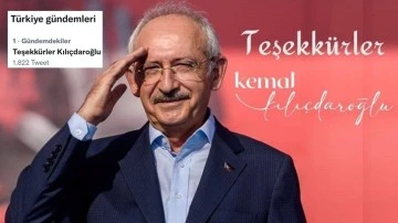 &quot;Teşekkürler Kılıçdaroğlu&quot; Twitter'da ilk sırada
