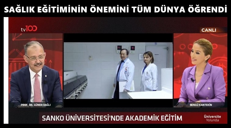Rekt&ouml;r Dağlı, TV100&rsquo;de konuştu...