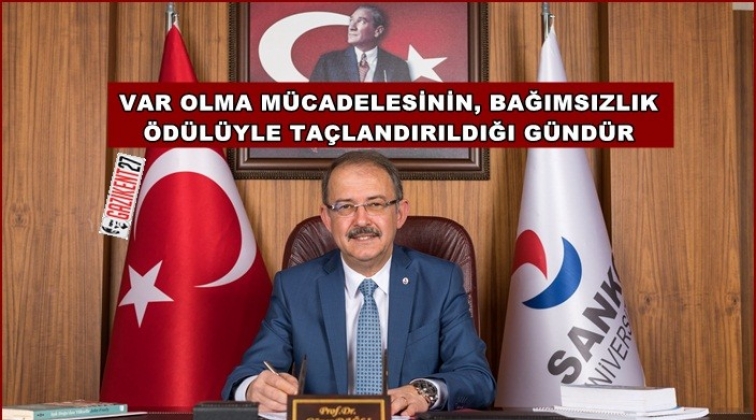 Rekt&ouml;r Dağlı'dan, 25 Aralık mesajı