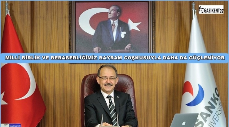 Rekt&ouml;r Dağlı'dan, Kurban Bayramı mesajı