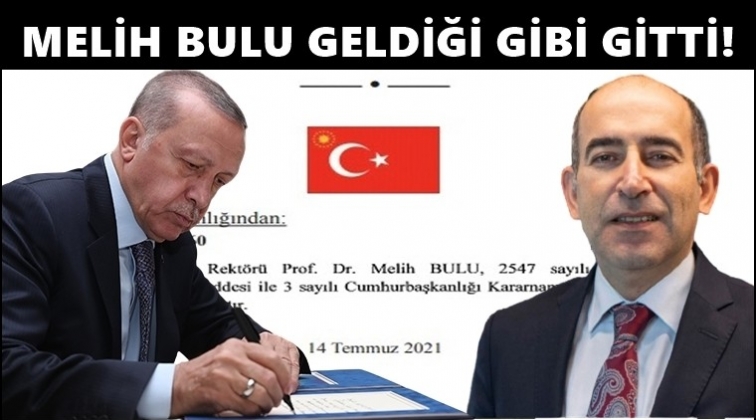 Rekt&ouml;r Melih Bulu gece yarısı g&ouml;revden alındı!