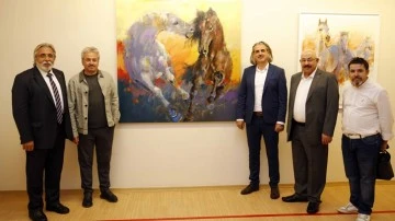 Ressam Abdurrahim Güney'in resim sergisi açıldı