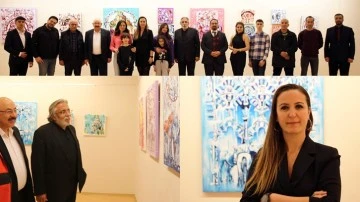 Ressam Pınar Kanber'in sergisi sanatseverle buluştu